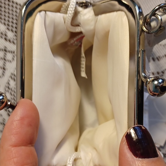 NEW! Girls white purse - flower girl confirmation 5504 - Picture 5 of 7